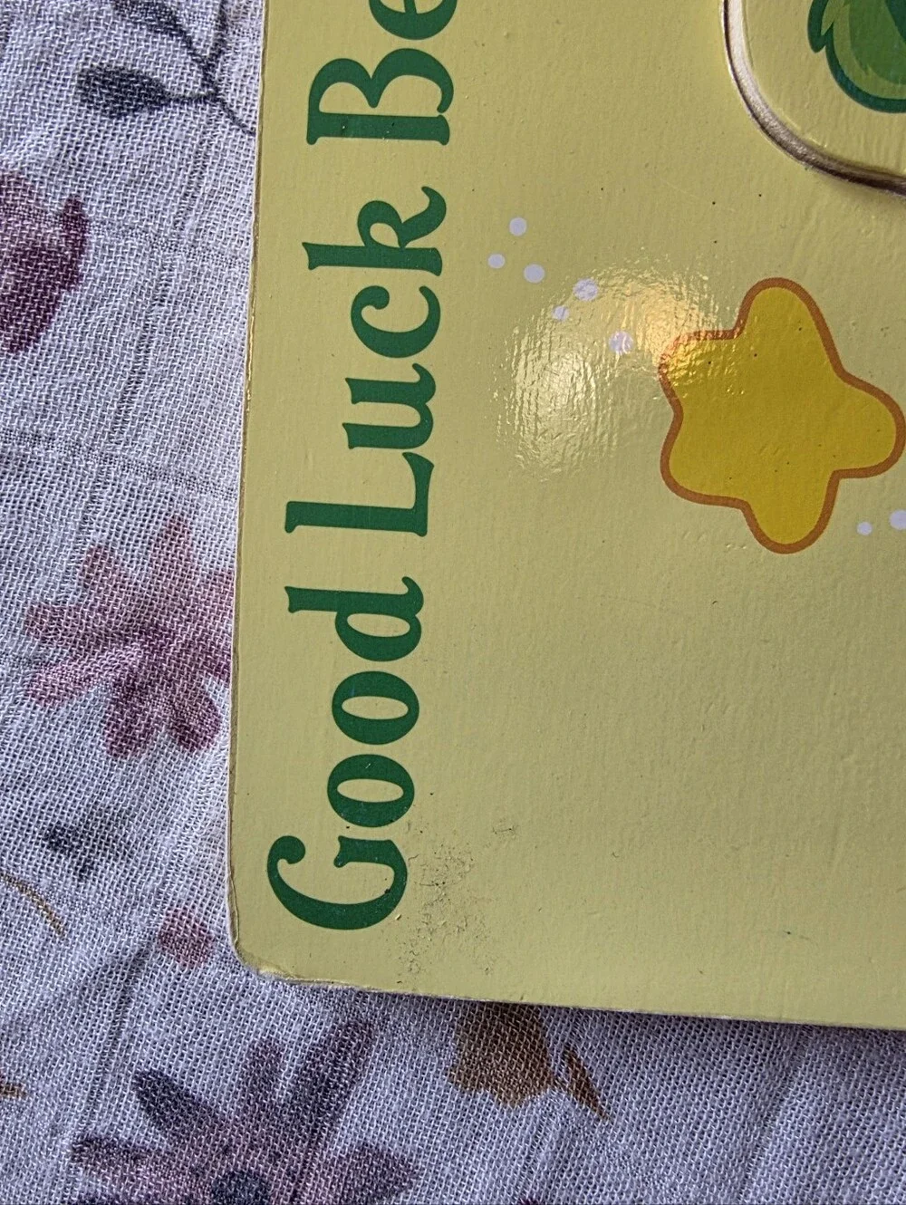 Good Luck Bear Care Bears 3 Piece Puzzle Vintage